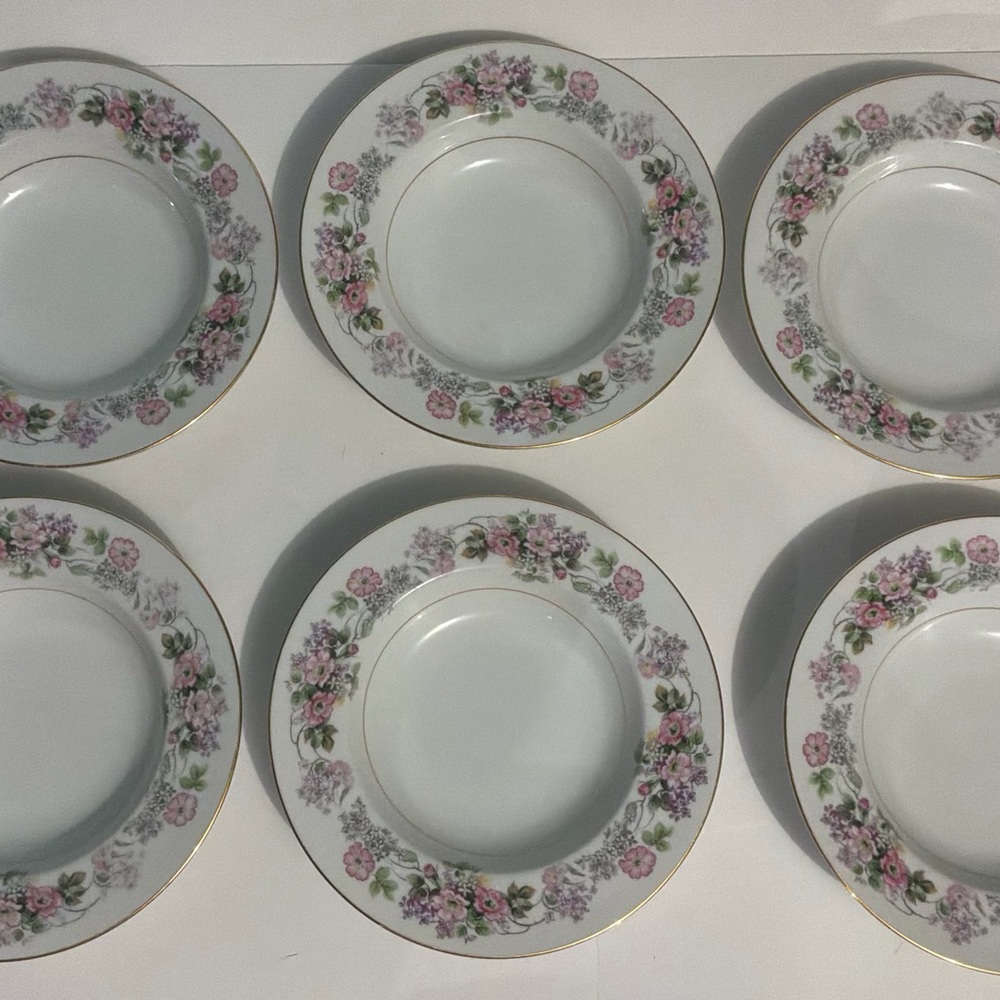 Vintage Noritake Soup Bowls Roselane Set of 6